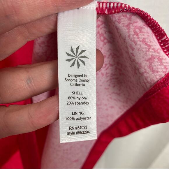 Athleta Pink Montego Floral Salina Bra Top Swim Dress Sz.XS - Picture 9 of 12